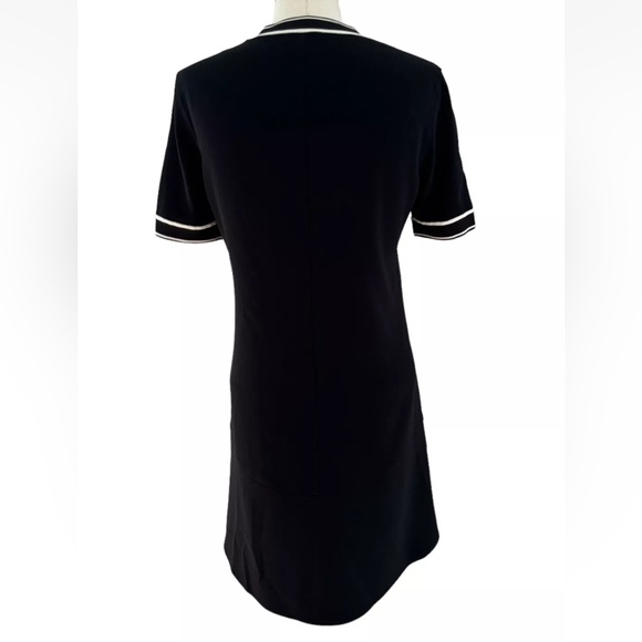 Rag & Bone Thatch Black/White Trim Crepe Mini Swing Womens Dress Sz XXS - Picture 7 of 9